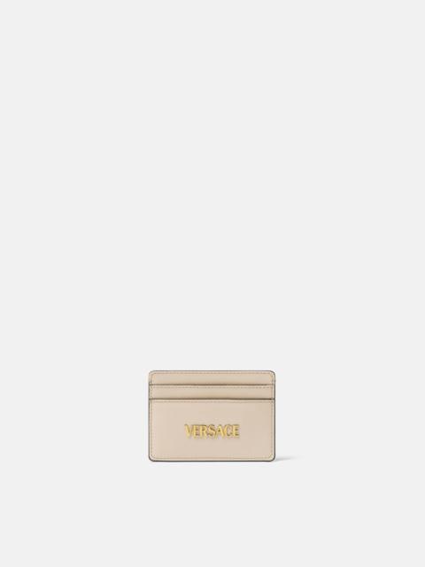 Versace Tag Leather Card Holder