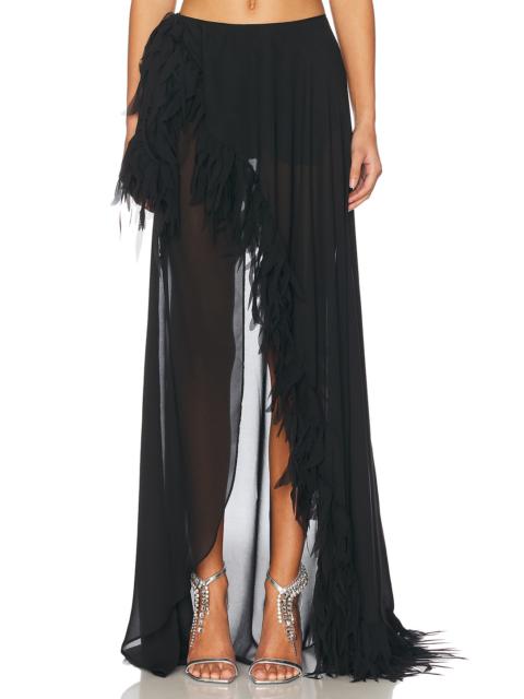 Long Fringe Skirt