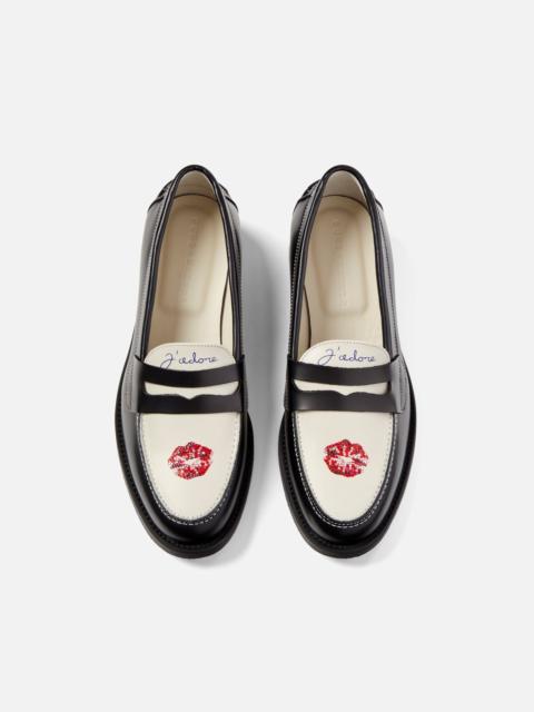 Wilde Swarovski Crystals Kiss Penny Loafer - Women's