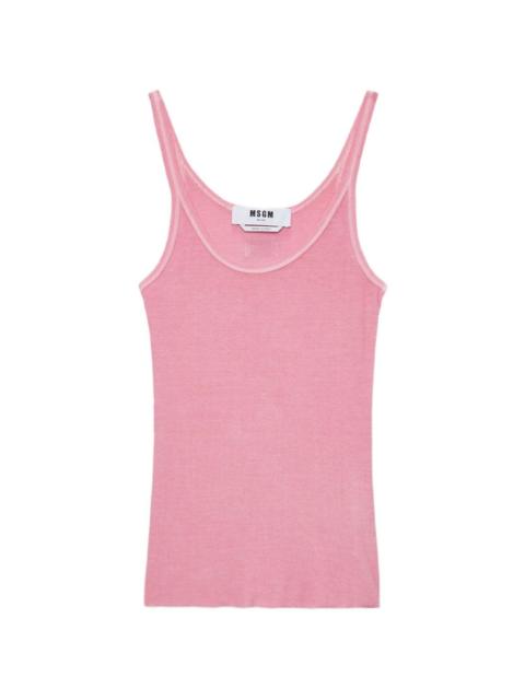 scoop-neck tank top