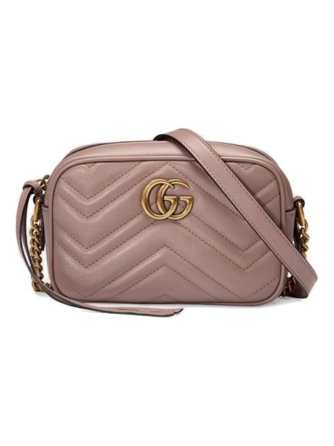 (WMNS) Gucci GG Marmont Matelasse Mini Bag 'Rose Antic' 448065-DTD1T-5729