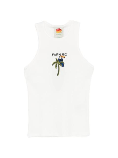 embroidered tank top