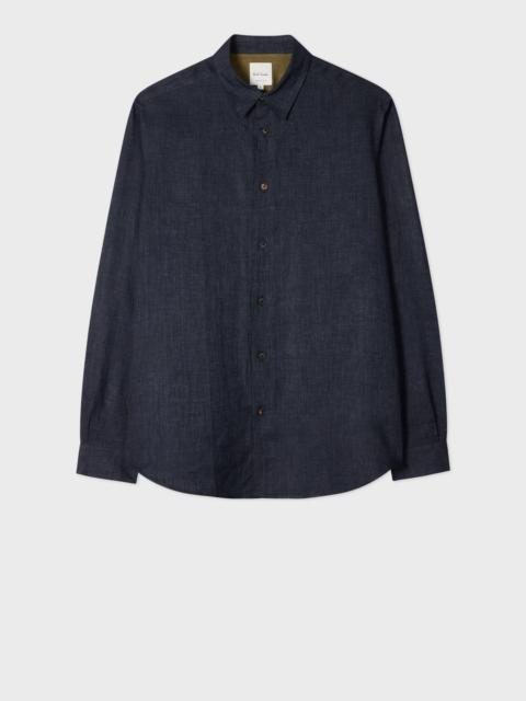 Navy Linen Shirt