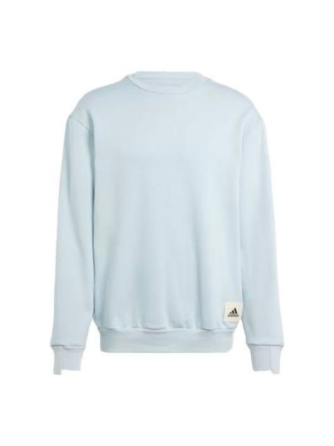adidas Lounge Fleece Sweatshirt 'Wonder Blue' IM0489