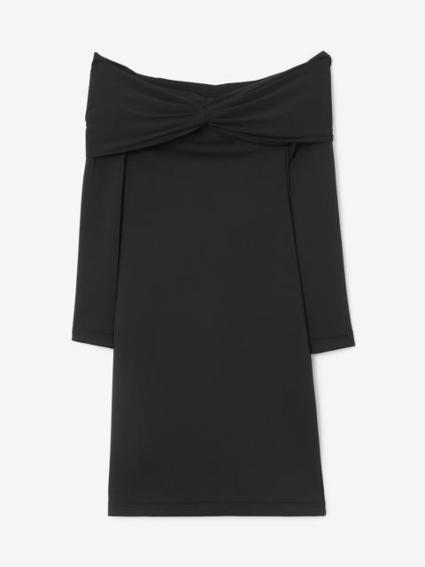 Gathered Stretch Jersey Dress