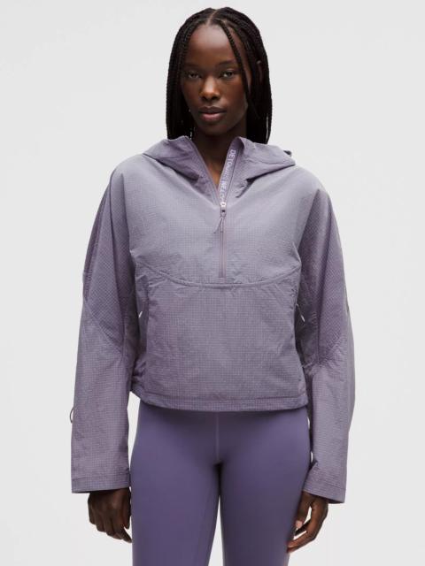 Cinch-Back Half-Zip Hiking Pullover