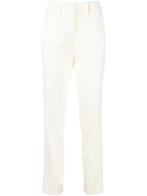 stretch-wool straight-trousers