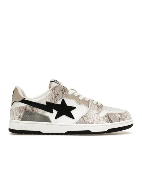 A Bathing Ape Sk8 Sta #1 Beige Snakeskin
