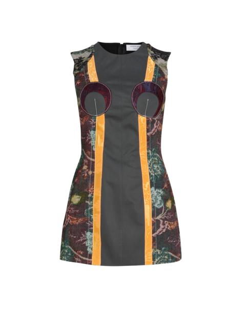 Regenerated Floral Tapestries Mini Dress