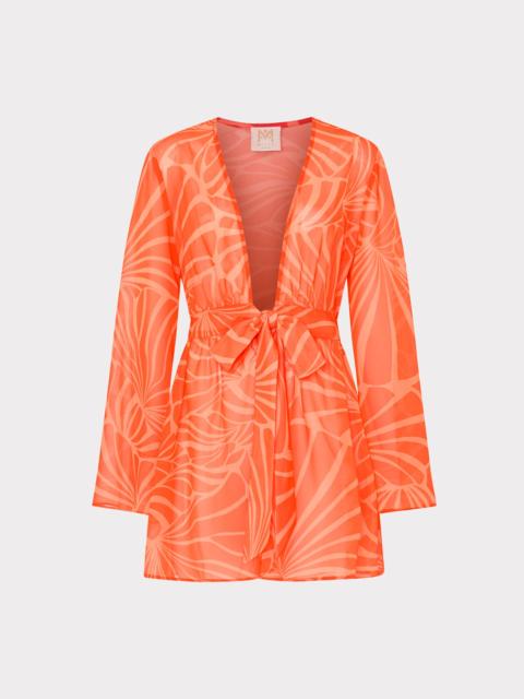 Jessie Abstract Kai Print Chiffon Mini Cover-Up