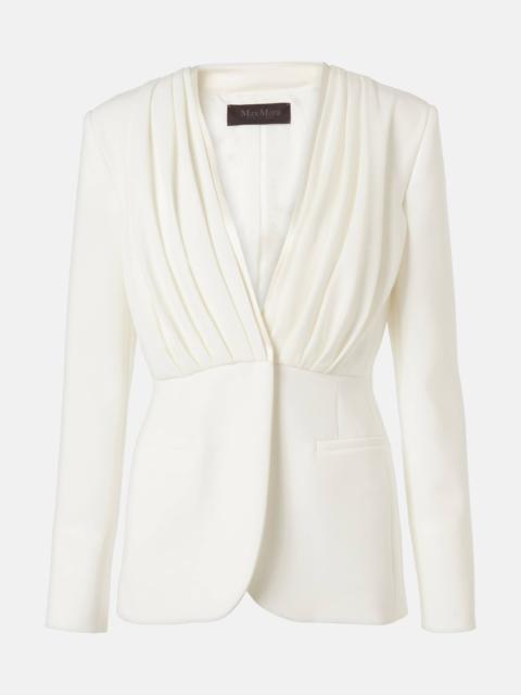 Gradi draped crêpe jacket