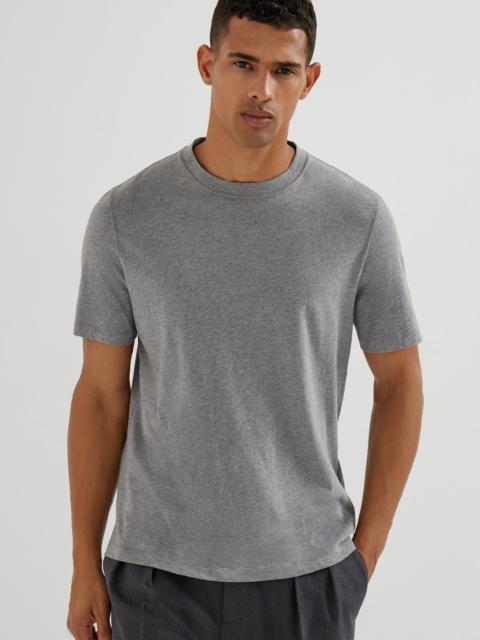 Cotton jersey crew neck T-shirt
