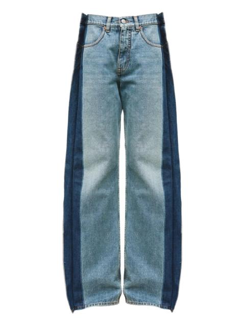 panelled five-pocket jeans