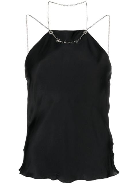 T-ELIZY chain-link tank top