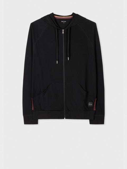 Cotton Jersey Zip Lounge Hoodie