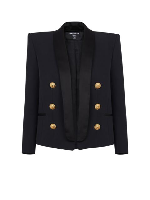 Edge-to-edge 6-button jacket