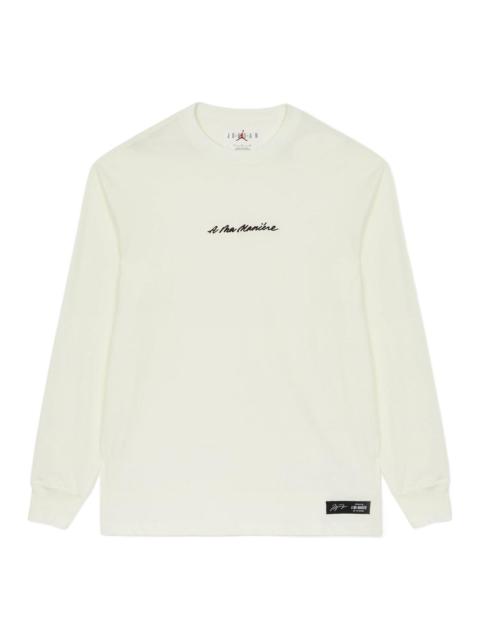 Air Jordan x A Ma Maniere Long Sleeves T-Shirt Asia Sizing 'Beige' DJ9759-133