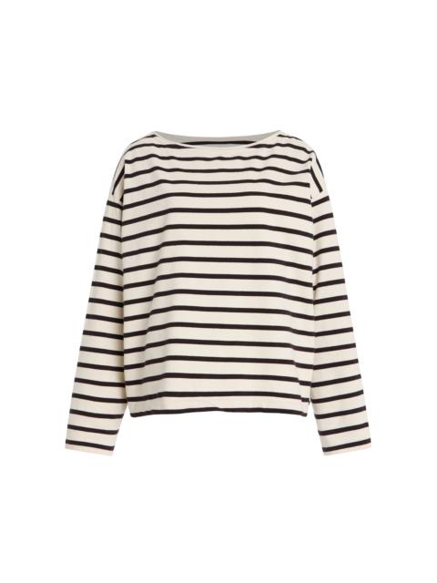 Striped Cotton-Jersey T-Shirt brown