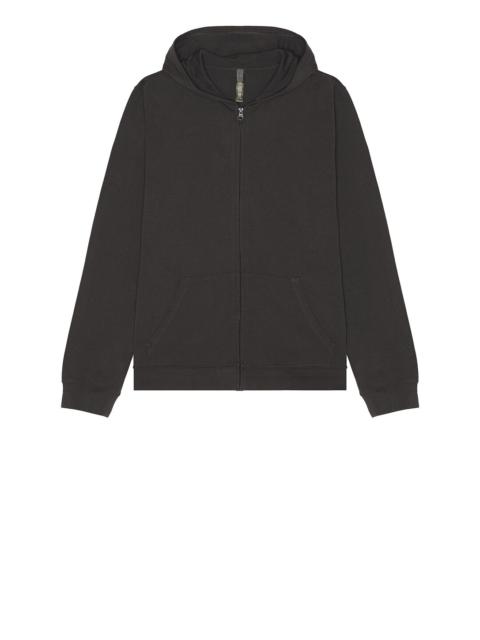 Jersey Zip Up Hoodie