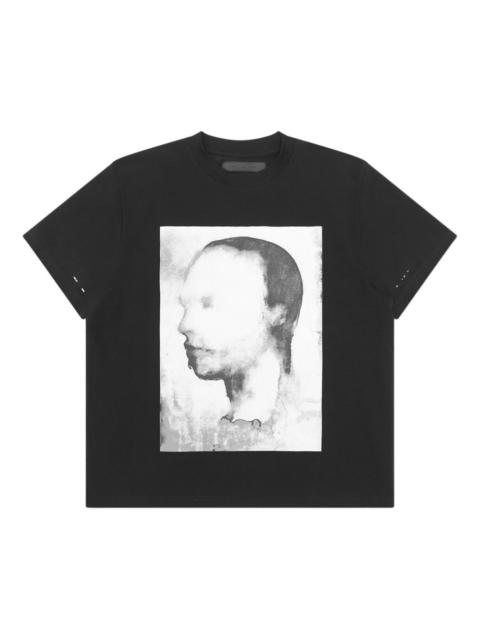 portrait-print cotton T-shirt