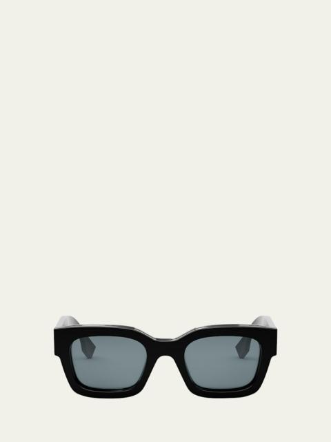 Men's Signature Oval Logo Sunglasses