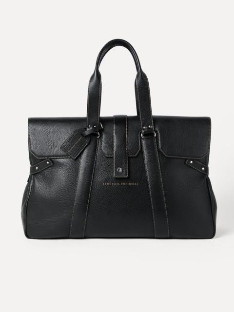 Grained calfskin Country Weekender bag