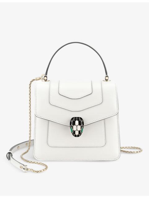 Serpenti Forever leather top-handle bag