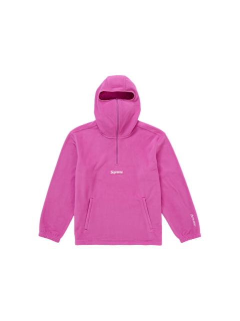 Supreme Polartec Face Mask Half Zip Hooded Sweatshirt Pink