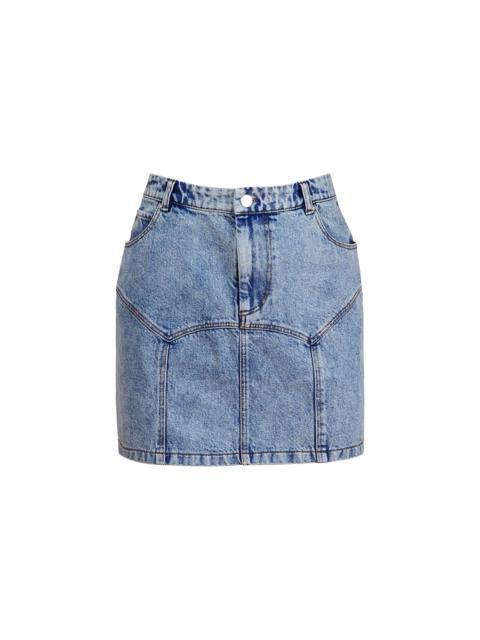 Denim Garter Skirt