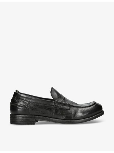 Calixte leather penny loafers