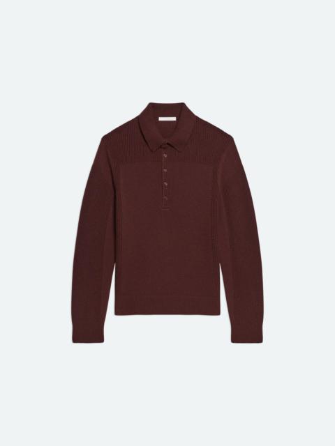 BLOCK POLO SWEATER