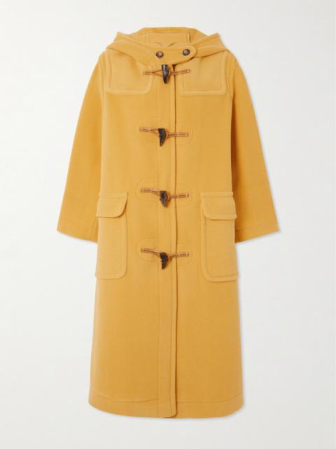 Bailey Hooded Herringbone Wool Coat