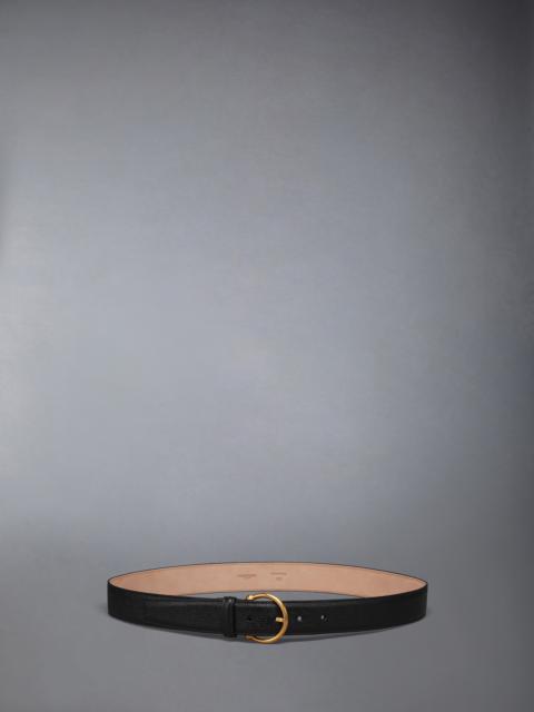 PEBBLE GRAIN ROUND BUCKLE BELT