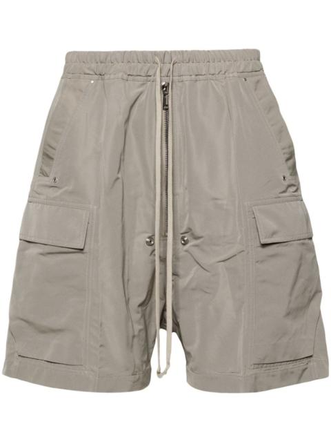 elasticated-waist cargo shorts