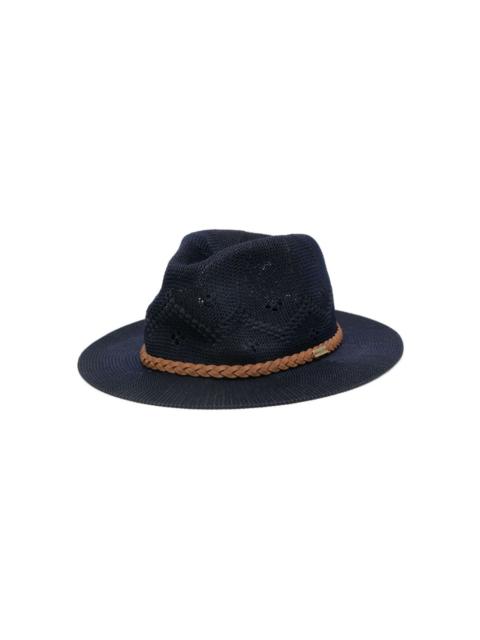 Flowerdale crochet-knit trilby