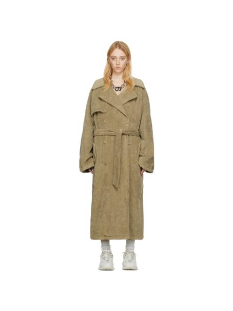 Khaki Towel Trench Coat