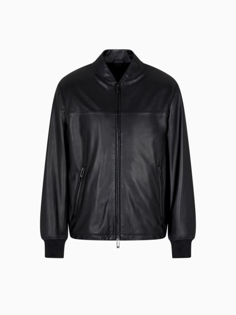 GLOVE-LIKE NAPPA LAMBSKIN BLOUSON