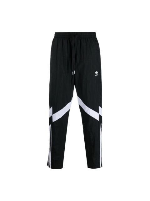 Men's adidas originals FW22 Rekive Printing Logo Stripe Drawstring Straight Sports Pants/Trousers/Jo