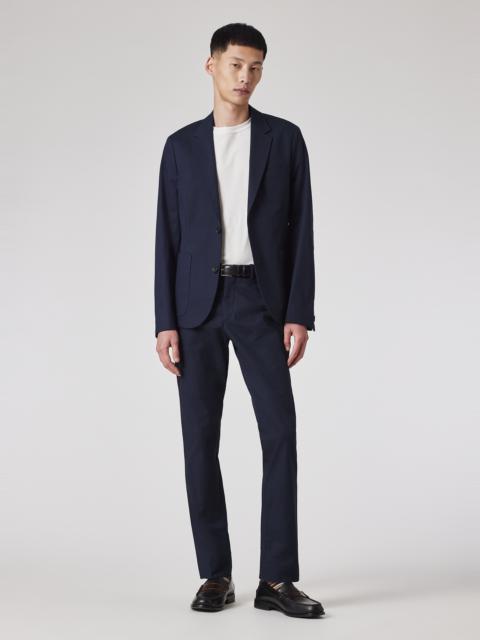 Mid-Fit Navy Stretch Organic Cotton Suit