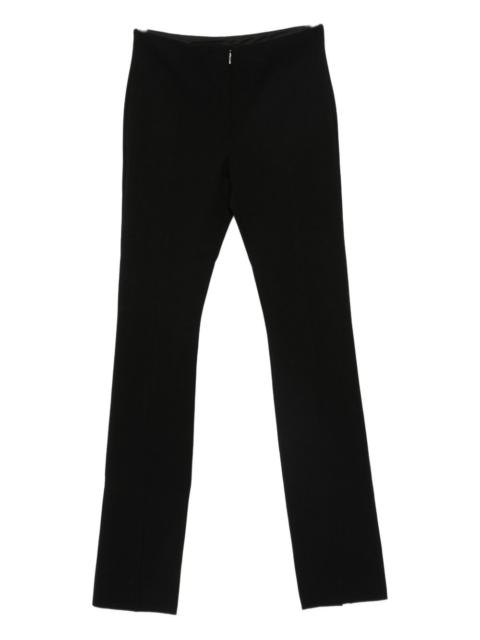 straight-leg knitted trousers