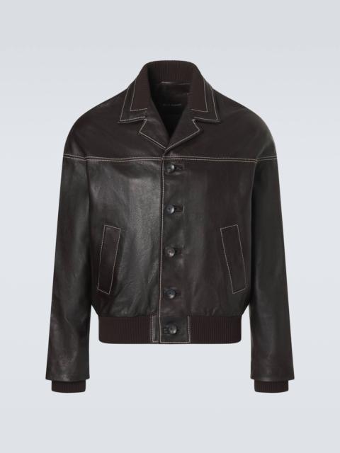 Time leather jacket
