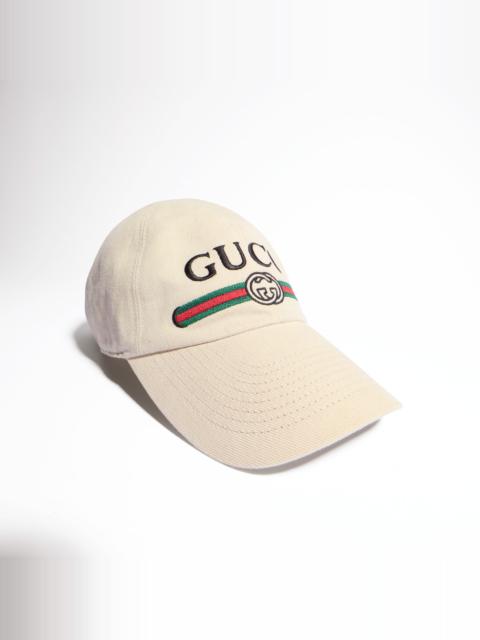 Cotton baseball hat with embroidery