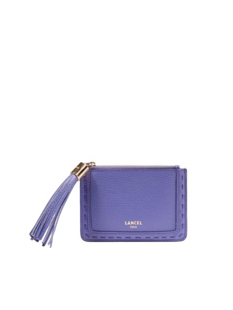 tassel zip-around card holder