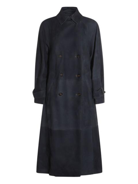 suede trench coat