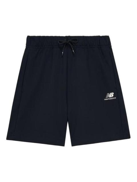 New Balance Logo Cotton Shorts 'Black' 5VD24213-BK