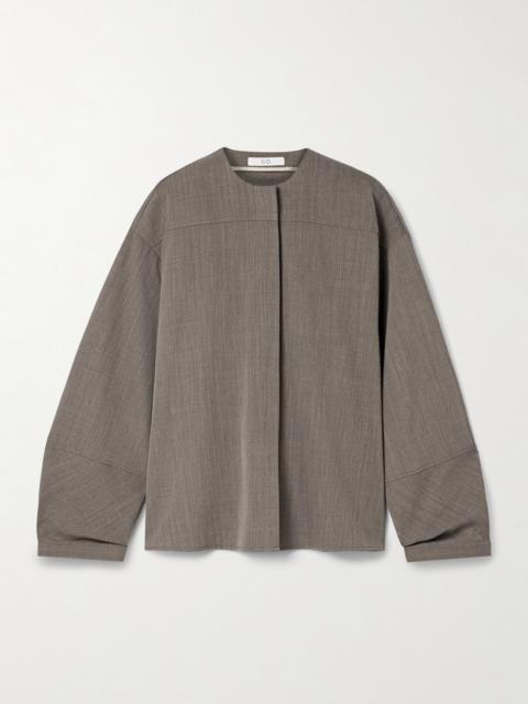 Oversized Mélange Twill Shirt