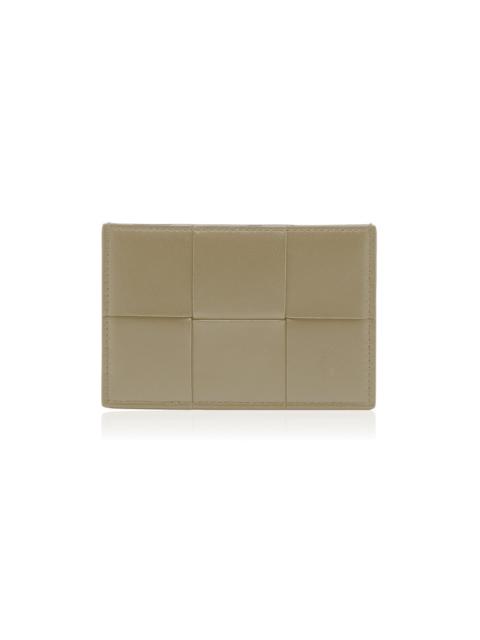 Intecciato Leather Card Case yellow
