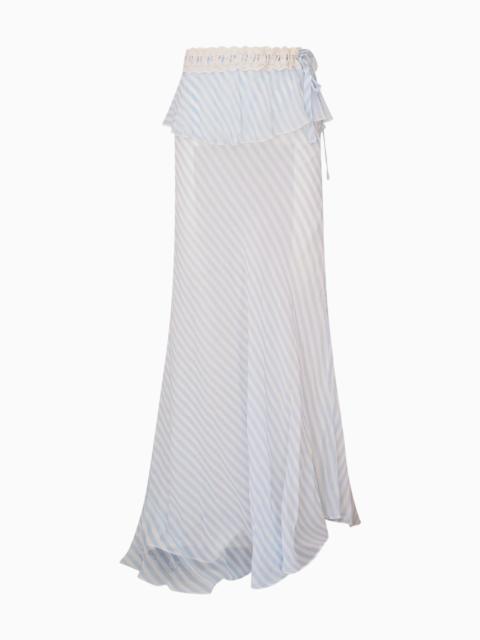 Sylette Chiffon Striped Maxi Skirt