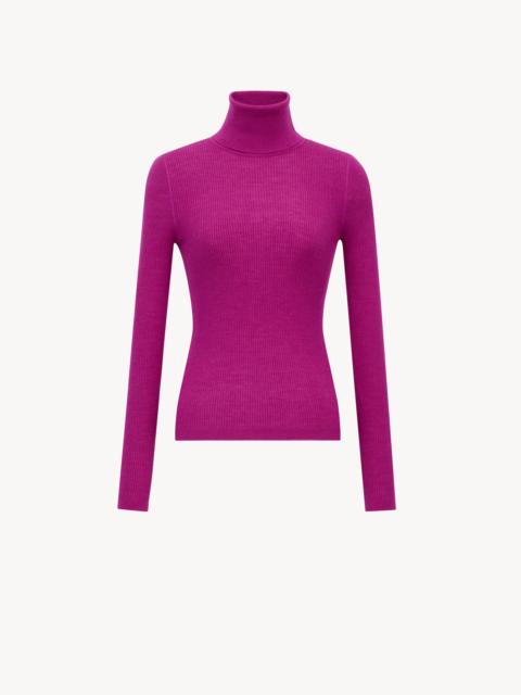 TURTLENECK TOP IN CASHMERE, WOOL, AND SILK