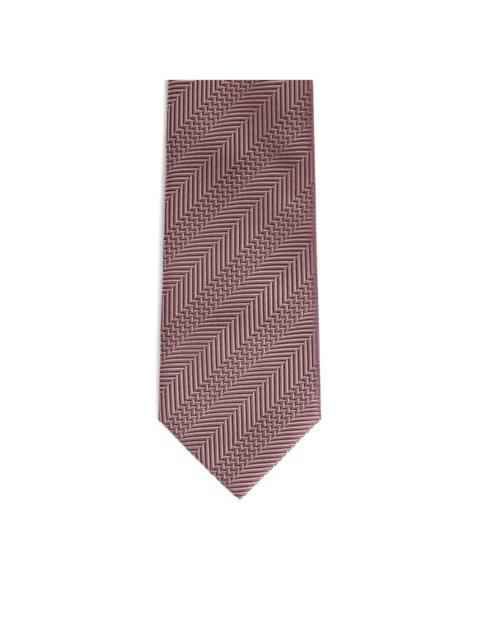 textured silk tie